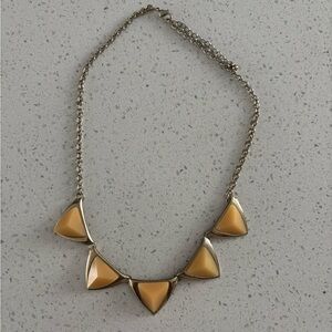 Gold Apricot Statement Necklace